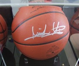 1994 Isiah Thomas Autographed Basketball in Case