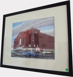 1998 Olympia Stadium Litho with 50s Red Wing Marqee