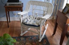 Vintage Wicker Rocker in Excellent Condition