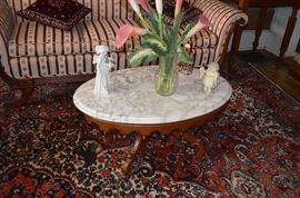 Antique Victorian Oval Parlor Table ( 1 of 3 in the matching Parlor Set )