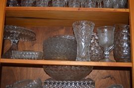 Antique American Fostoria and other antique glassware