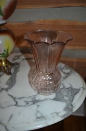 Antique Vase - Cranberry