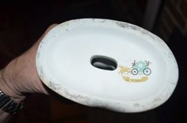 Lovely Antique Bisque Figurines of Victorian Lady & Man - Signed