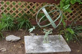 Vintage Yard Ornament Atlas Holding Up the World