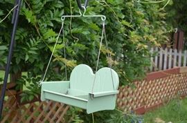 Vintage Yard Hanging Adirondack Metal Planter