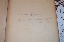 Antique Child's Book entitled "Merry Christmas - A Present for Everyone" given as a gift from: Grandmother to Scobry Rogers in December of 1898 - Wouldn't this be a great gift for your Grandchild this Christmas!