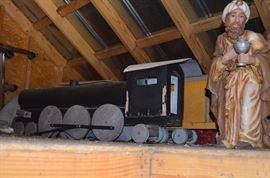 The Locomotive represents a Part of the Vintage Christmas Train 