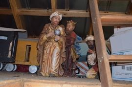 Vintage Christmas Figures representing the 3 Kings