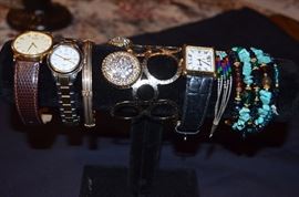 Assortment of Vintage Watches and Bracelets