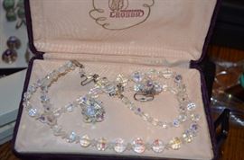 Vintage Matching Necklace and Earrings in original box!