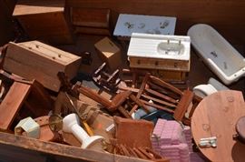 Lots of Doll Furniture in this box!