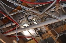 In the Rafters of the Outbuilding to the Large & Tall Vintage Star for your Outdoor Christmas Display complete with connecting poles and lights!!!