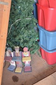 Christmas Tree, Vintage/Antique Kings with Gift Trays and tubs loaded with Vintage Christmas!!!
