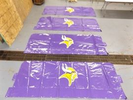4 Large Vinyl Vikings Metrodome Banners