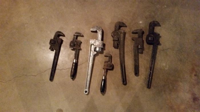 Pipe wrenches galore