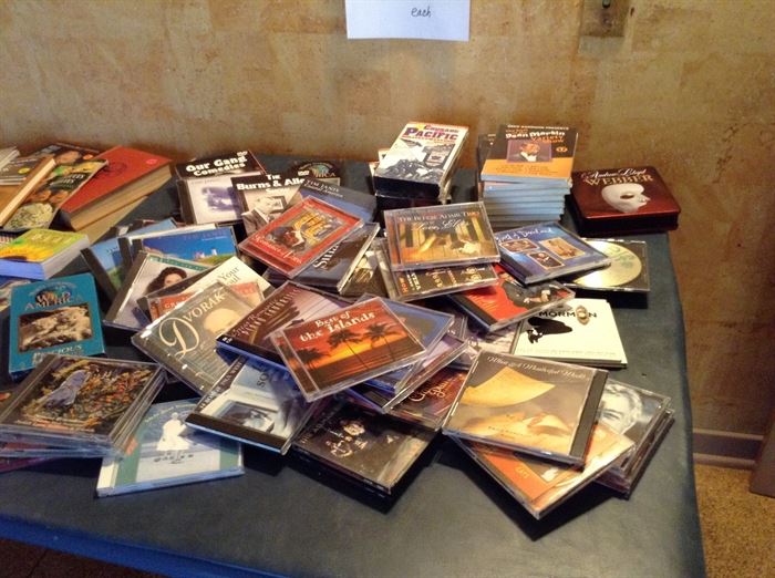 MANY Music CDs and movie DVDs too