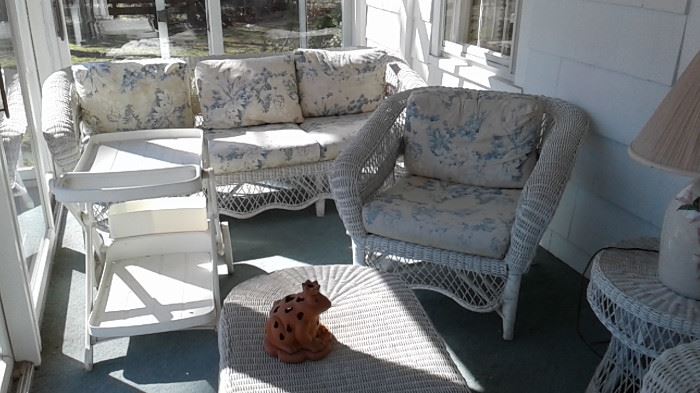 108 Classic Wicker Furniture Outside Patio Consignment Store  Once and Again  Madison Montville NJ
