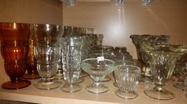 Vintage ice cream glasses