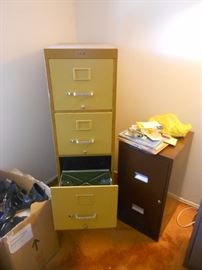 Vintage file cabinet, two toned