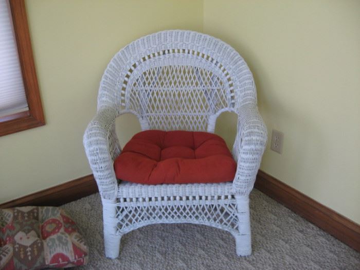 1 of 2 Wicker Chairs