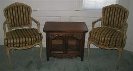 Chairs and night stand