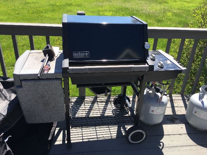 Weber grille w/cover works great - Buy Now $150