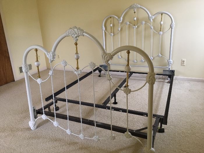 White Metal headboard/footboard - Buy Now $175.00