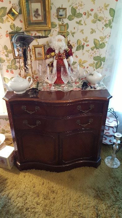 Mahogany Table Rock Server Circa 1940's