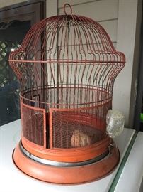 This is a charmer, very nice antique bird cage