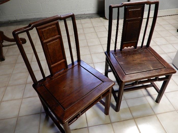 A REALLY LOVELY PAIR OF SMALLER ASIAN CHAIRS