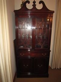 Mahogany china cabinet