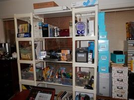 Lots of office supplies