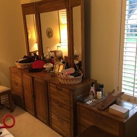 There are two retro  bedroom sets featuring nice classic designs - dresser