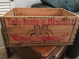 Vintage biscuit box