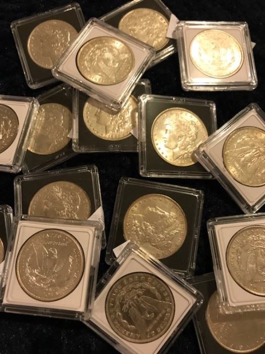 Silver dollars (Morgan & Peace), many available.