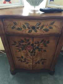 Hand painted decorative cabinet