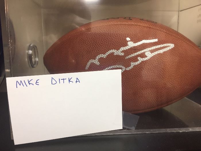 Mike Ditka signed football