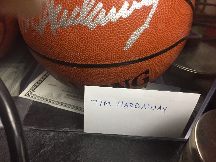 Tim Hardaway signed basketball