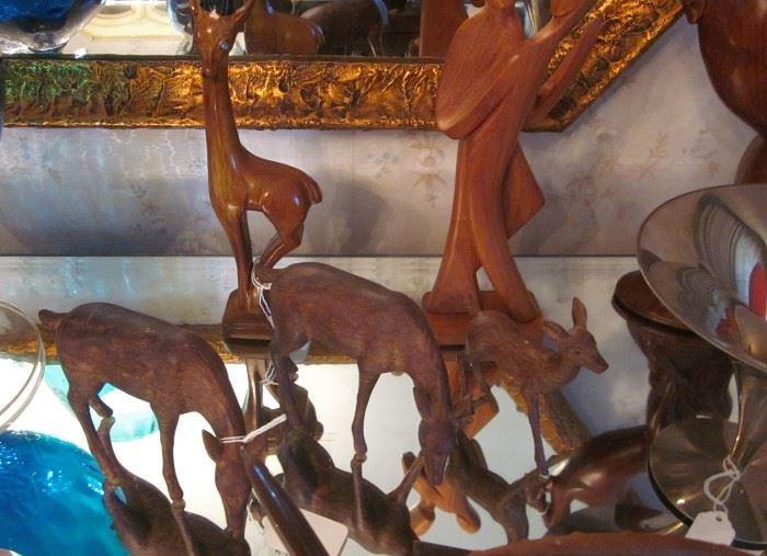 Mid century animal figurines