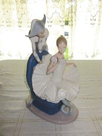 Retired Lladro, NAO, Jester and Ballerina "A Dream Come True"
