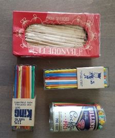 Vintage cocktail picks - never used, in original packaging.