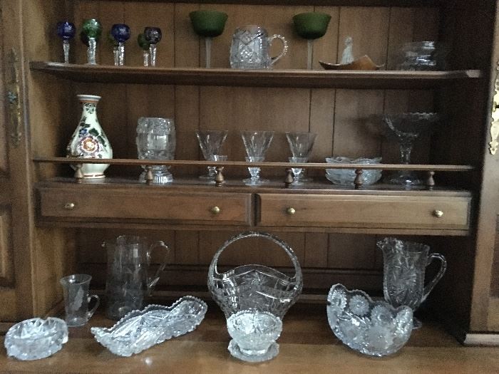 waterer and antique crystal