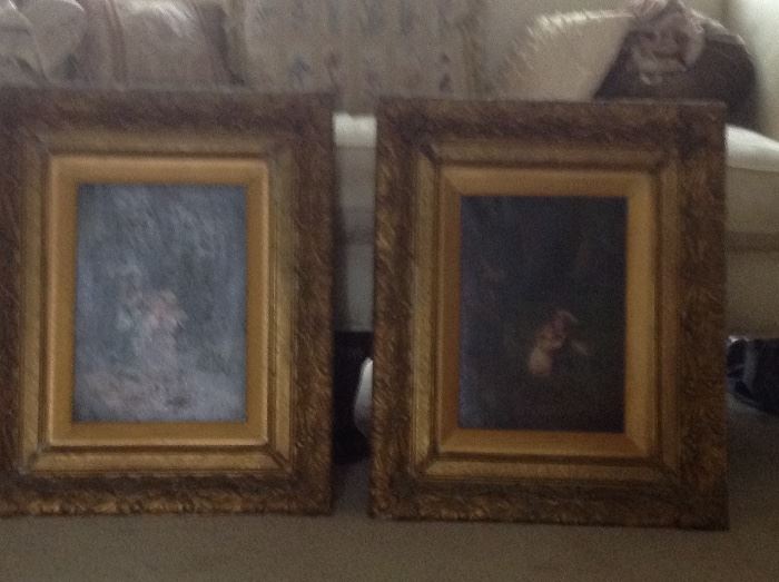 Oils set of 2 C.M. Mumford paintings
