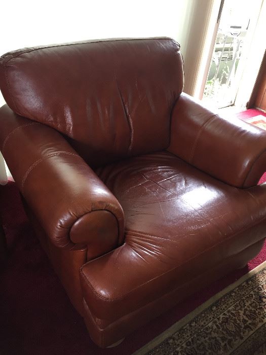 Matching Leather Chair