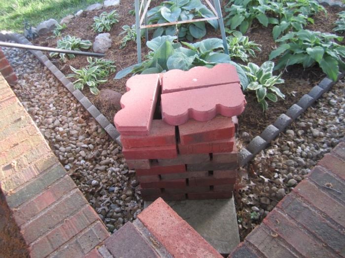 bricks, another stack not pictured