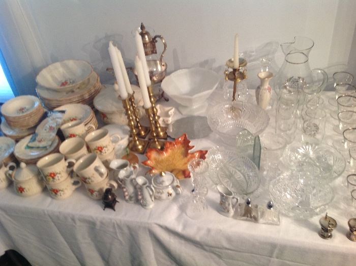 Glassware and dish sets