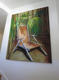 "Lounge Chair" Orig Painting by Ann Farrell (SOLD) 