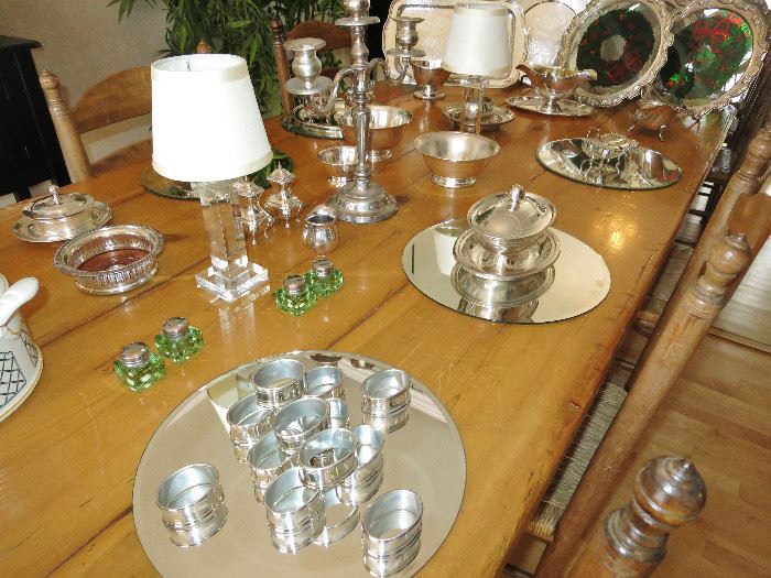 Assortment of Table Items (napkin rings sold)