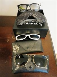 Sunglasses by Chanel & Ray Ban