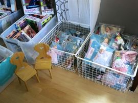 Bins of Madam Alexander Dolls w/ Original Boxes